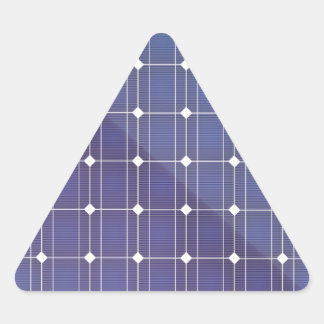 Sticker Triangulaire Panneau solaire en blanc