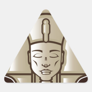 Sticker Triangulaire Pape pharaon égyptien