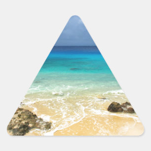 Sticker Triangulaire Paradise tropical