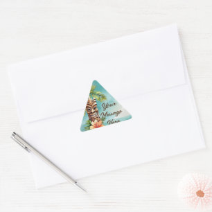 Sticker Triangulaire Parti Tropical Tiki