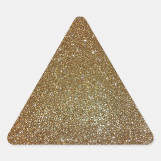 Sticker Triangulaire Parties scintillant or