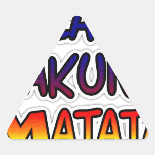 Sticker Triangulaire Peace Hakuna Matata Gradient Art