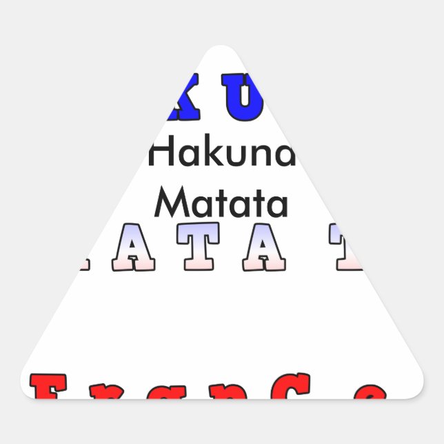 Sticker Triangulaire Personnaliser (Devant)