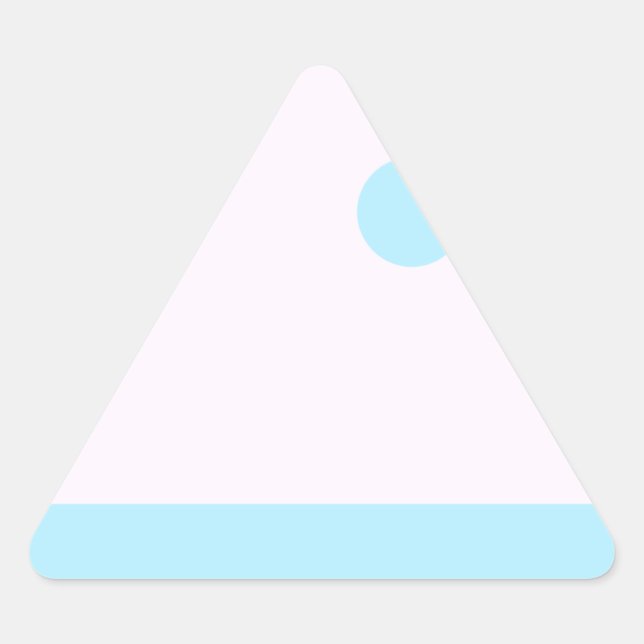 Sticker Triangulaire Petit monstre Abstrait ou paysage Abstrait (Devant)