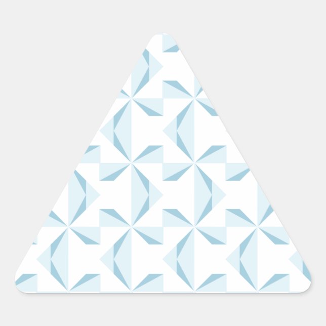 Sticker Triangulaire Pinroues bleues Sky (Devant)