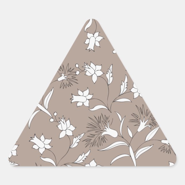 Sticker Triangulaire plante botanique (Devant)