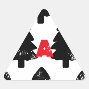 Sticker Triangulaire Plante Motif d'arbre