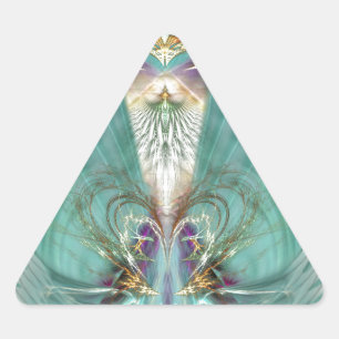 Sticker Triangulaire Porte coeur supérieure