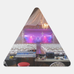 Sticker Triangulaire Prêt pour un concert
