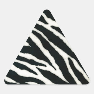 Sticker Triangulaire RAB Rockabilly Zebra Imprimer noir et blanc