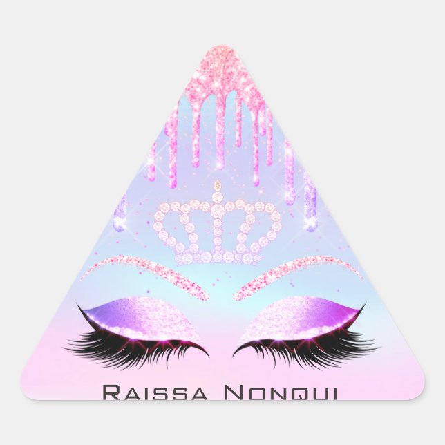 Sticker Triangulaire Raissa Crown 16e 15e Holographie nuptiale5 (Devant)