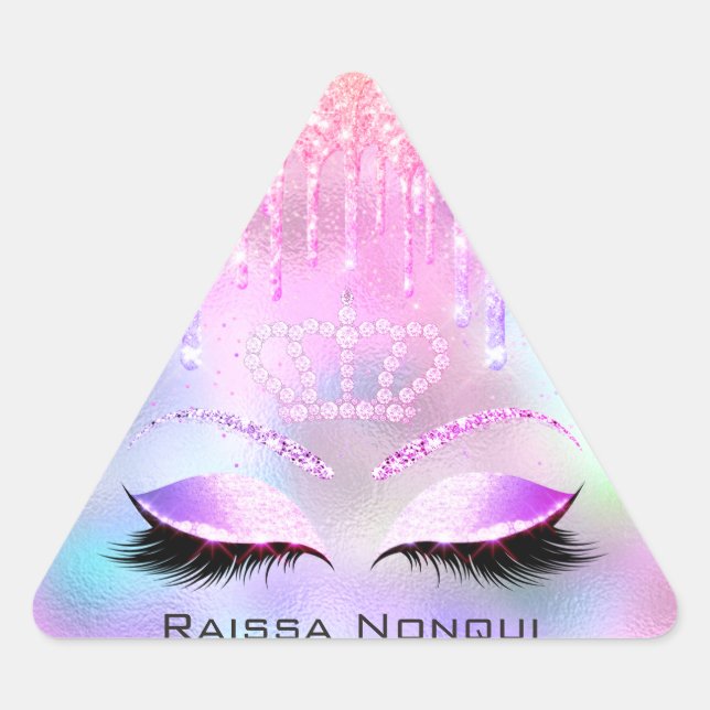 Sticker Triangulaire Raissa Crown 16e 15e Holographie nuptiale7 (Devant)