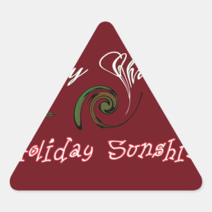Sticker Triangulaire Red Joyeux Noël Sunshine Wives.png