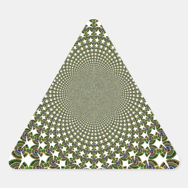 Sticker Triangulaire Requins traditionnels sans fil (Devant)