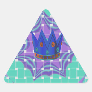Sticker Triangulaire Restez simple : l'art Motif de la Clarté Royale