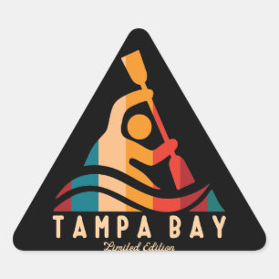 Sticker Triangulaire Retro Tampa Bay Kayak