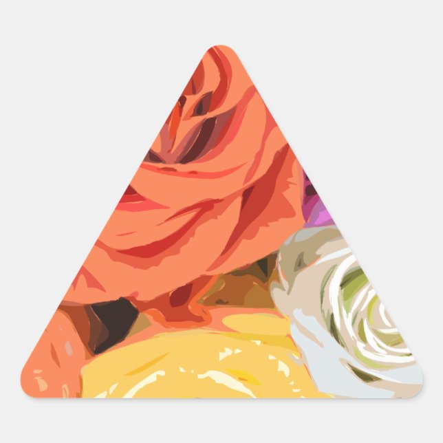 Sticker Triangulaire Rose (Devant)