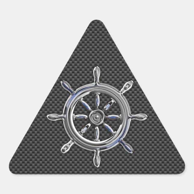 Sticker Triangulaire Roue en fibre de carbone (Devant)
