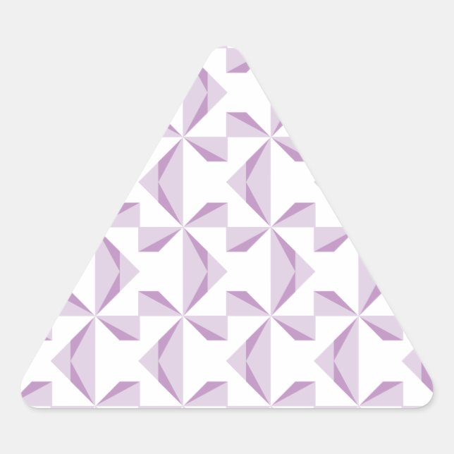 Sticker Triangulaire Roues pourpres (Devant)