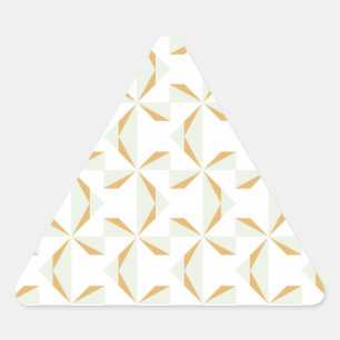 Sticker Triangulaire Roulettes en argent et en or