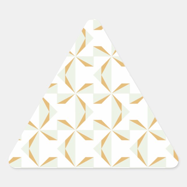 Sticker Triangulaire Roulettes en argent et en or (Devant)