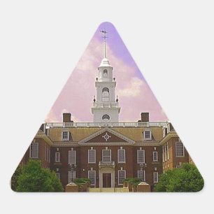 Sticker Triangulaire Salle législative Capitole d'État du Delaware à Do