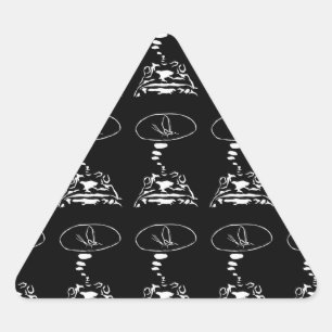 Sticker Triangulaire Sci-Fi smart animaux "Hungry Frog Dreams"