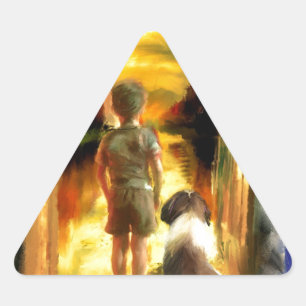 Sticker Triangulaire sentir notre chemin à travers_PAinting.jpg