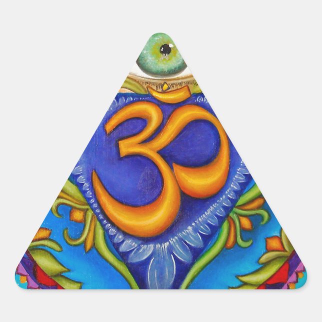 Sticker Triangulaire Sixième chakra, Troisième oeil (Devant)