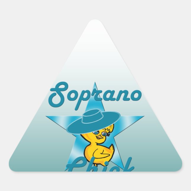 Sticker Triangulaire Soprano Chick #7 (Devant)