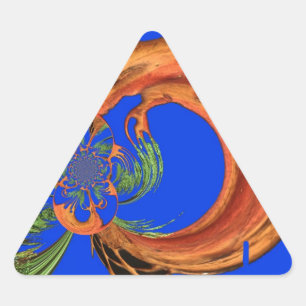 Sticker Triangulaire Sous le ciel bleu : La collection d'arbres Acacia