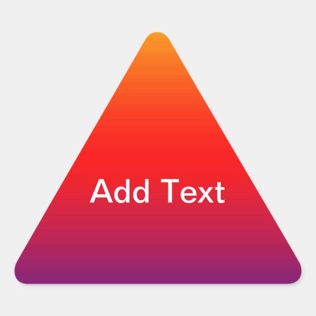 Sticker Triangulaire Spectre des couleurs horizontales -1 (Devant)