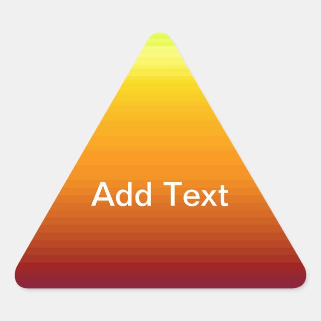 Sticker Triangulaire Spectre des couleurs horizontales -3 (Devant)