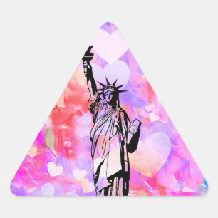Sticker Triangulaire Statue of Liberty