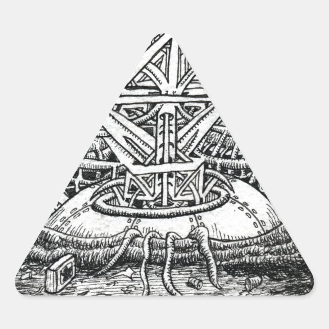 Sticker Triangulaire Tentacle Tank de Brian Benson (Devant)