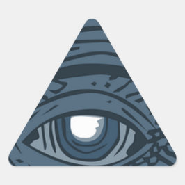 Sticker Triangulaire Théoriste de la conspiration Illuminati Pyramid Oe