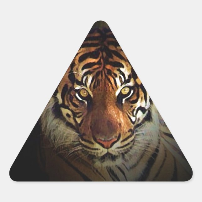 Sticker Triangulaire Tigre (Devant)