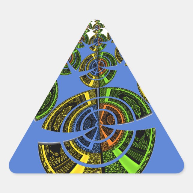 Sticker Triangulaire Tradition bleue (Devant)