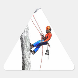 Sticker Triangulaire Tree Surgeon Arborist
