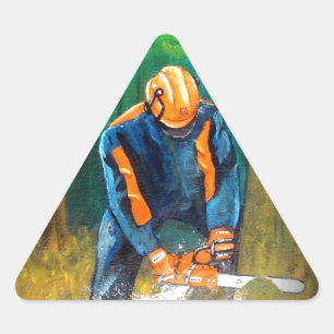 Sticker Triangulaire Tree Surgeon Arborist Forester