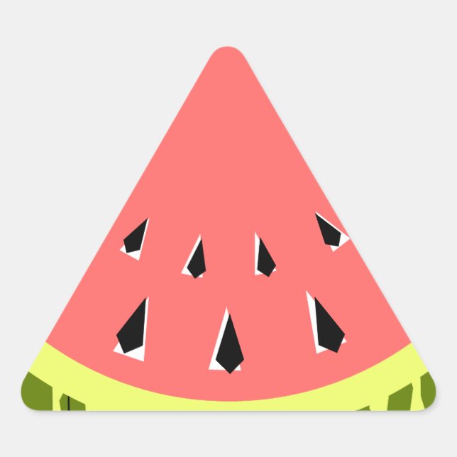 Sticker Triangulaire Triangle rose pastèque (Devant)
