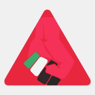 STICKER TRIANGULAIRE TRIANGLE ROUGE