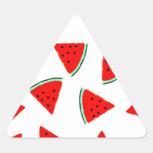 Sticker Triangulaire Triangles Motifs de pastèque