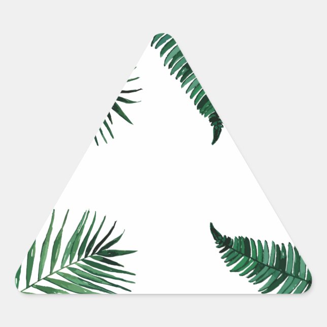 Sticker Triangulaire tropical (Devant)