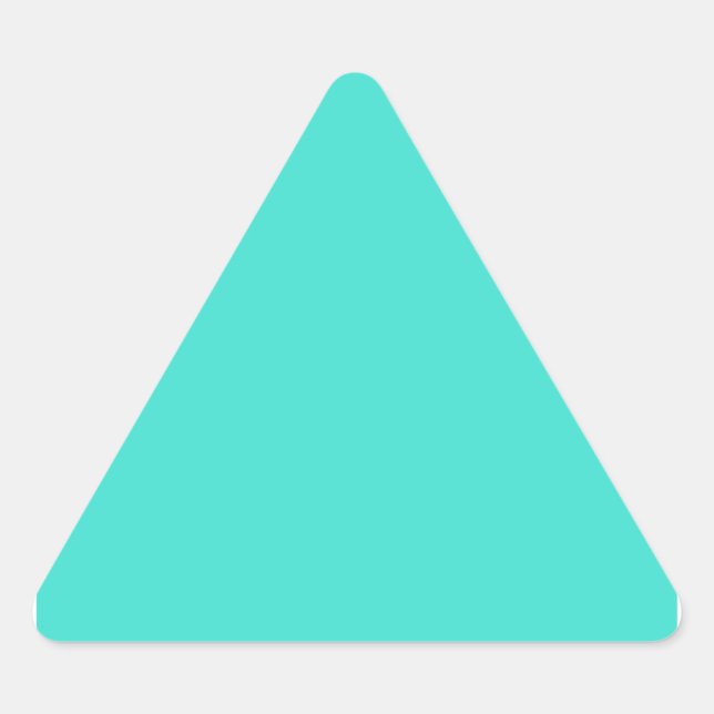 Sticker Triangulaire Turquoise (Devant)