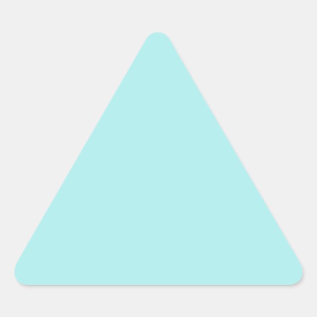 Sticker Triangulaire Turquoise clair (Devant)