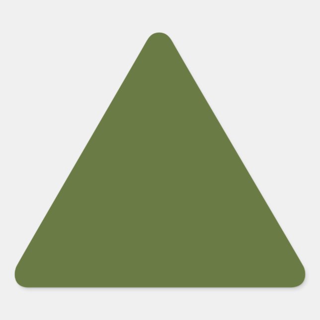Sticker Triangulaire Vert camo (couleur solide) (Devant)