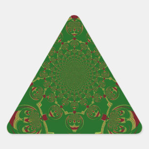 Sticker Triangulaire Vert vintage