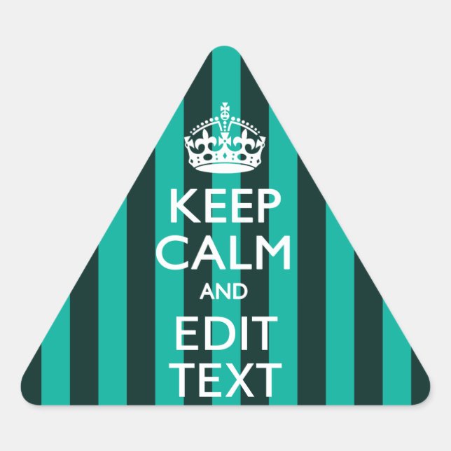 Sticker Triangulaire Vibrant Conserver le calme de votre texte Tentures (Devant)