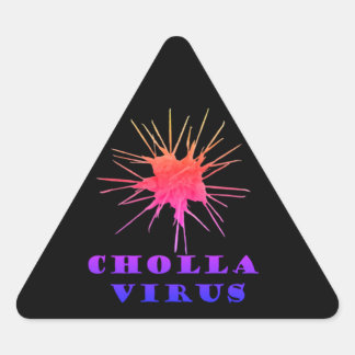 Sticker Triangulaire Virus de cholla 